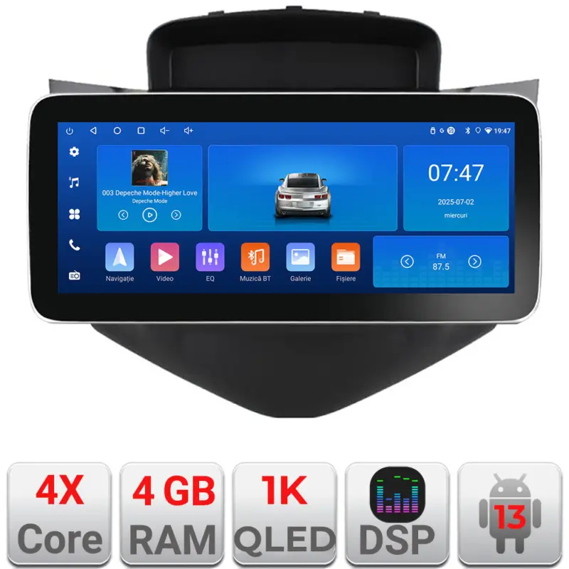 Navigatie Android Chevrolet Cruze 2009-2013, 12.3 inch, 4GB RAM, 64GB Ofertă de sezon