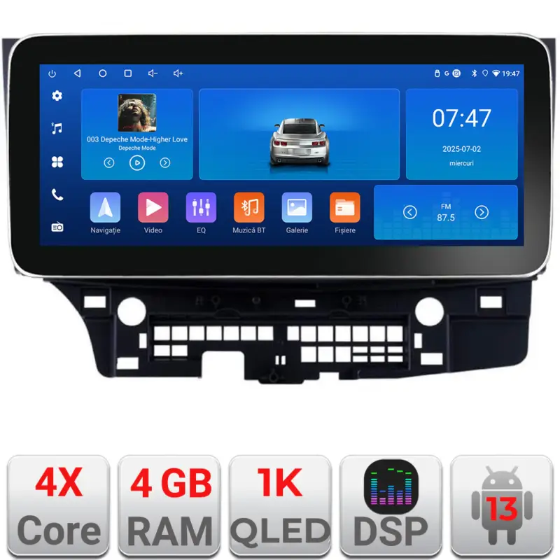 Navigație Android Mitsubishi Lancer 2008+ Edotec 12.3 inch 4GB+64GB Expediere rapidă
