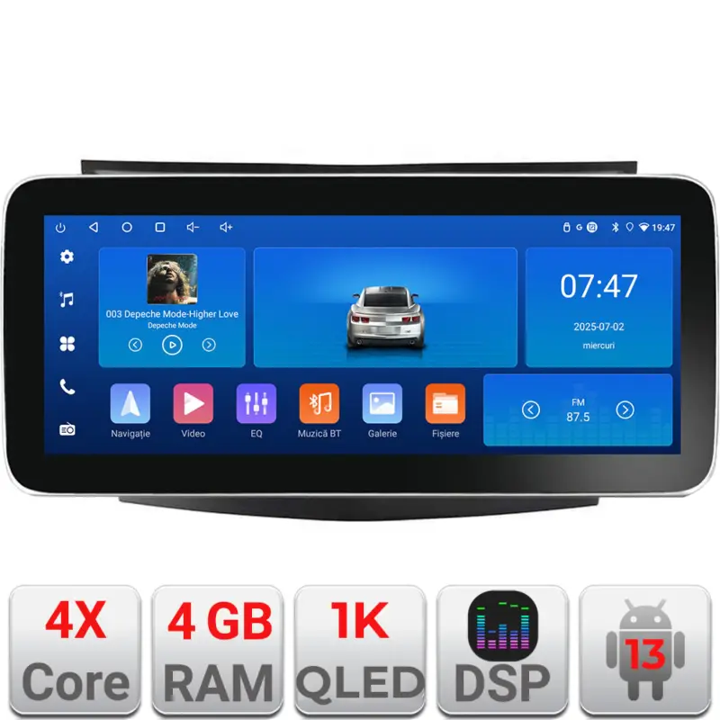 Navigație Android SsangYong Tivoli 2015-2019, 12.3 inch, 4GB+64GB Disponibil imediat