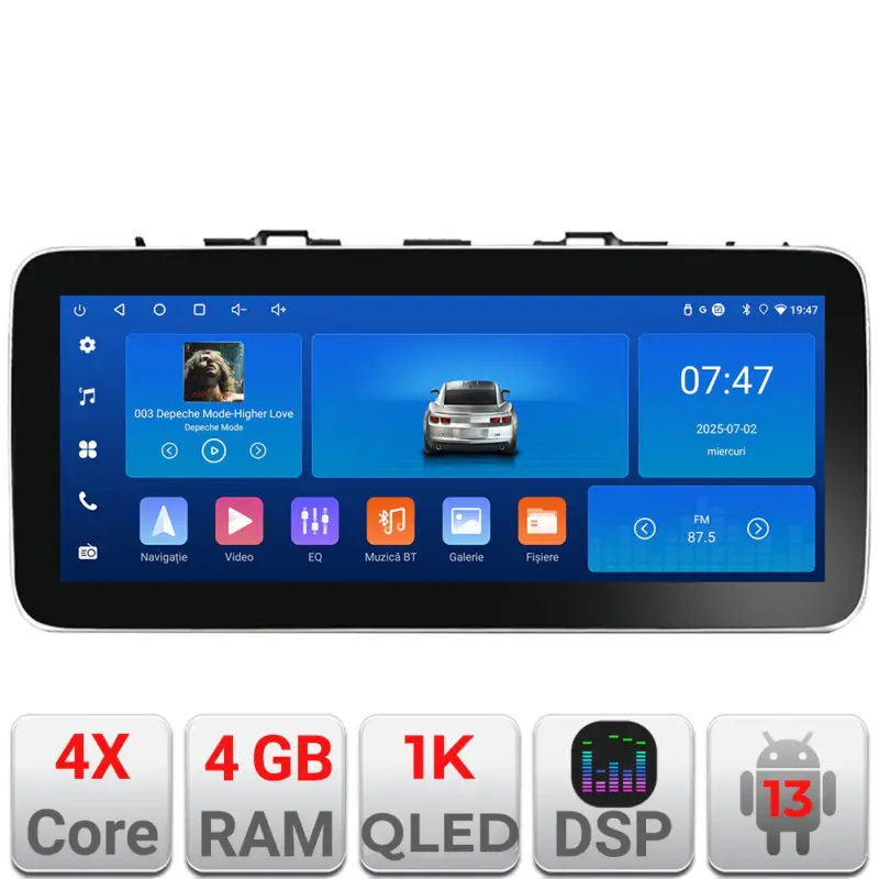 Navigatie Android Toyota Prius 5 Plus 2012-2020, 12.3 inch, 4GB+64GB Nu rata