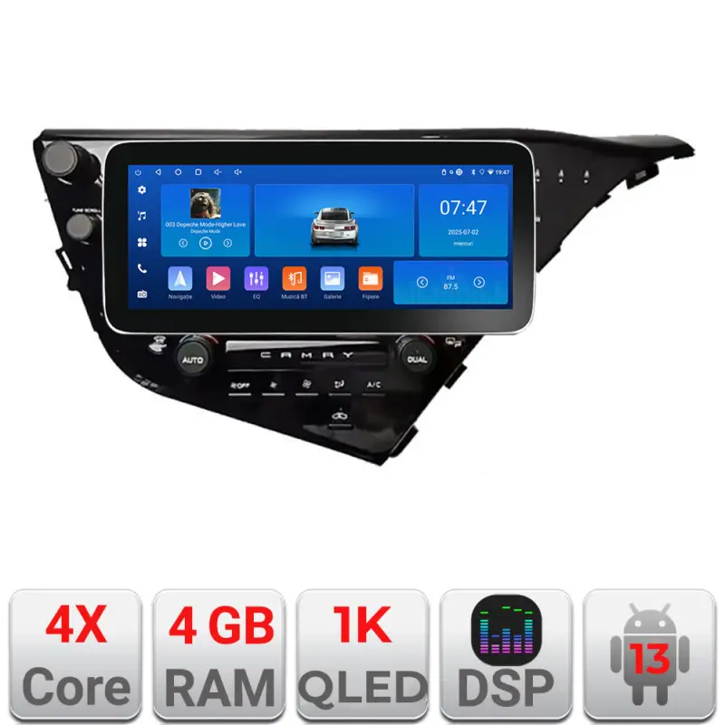 Reduceri Navigatie Toyota Camry 2017-2021 Edotec Android 12.3 inch 4GB+64GB