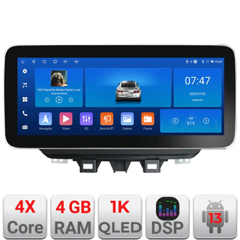 Disponibil imediat Navigație Android Hyundai Tucson 2019+ Edotec 12.3 inch 4GB RAM 64GB