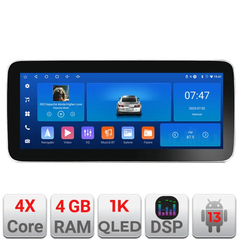 Nu rata Navigație Toyota Corolla 2007-2013 Edotec 12.3 inch Android 13 4GB+64GB