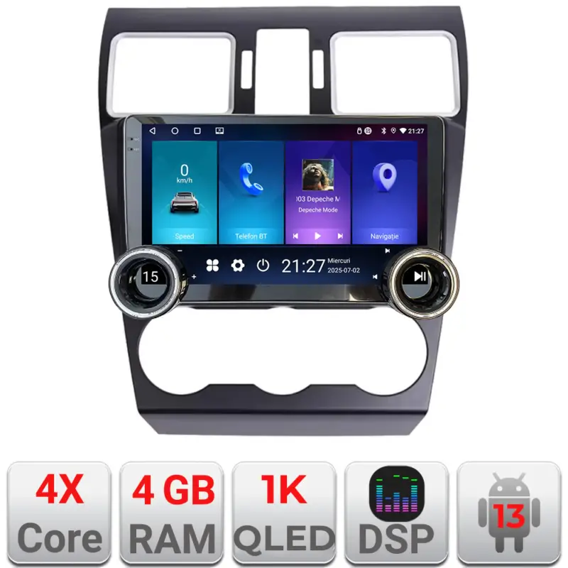 Cumpărături sigure Navigație Subaru Forester XV 10.5 inch Edotec 4GB+64GB CarPlay Android Auto