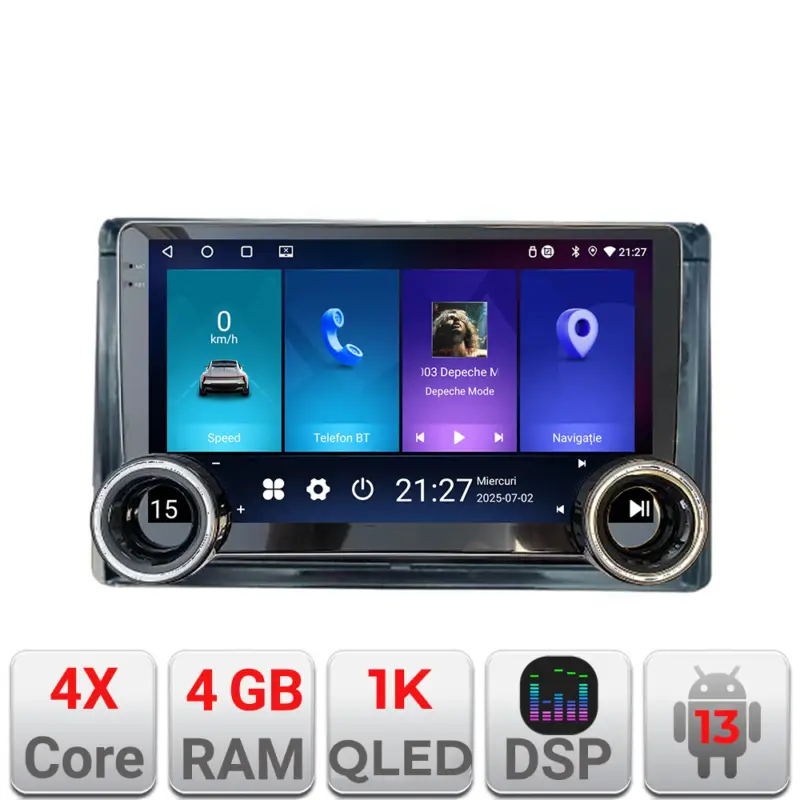 Navigație Toyota 2DIN Edotec 10.5 inch, Android 13, 4GB RAM, 64GB Doar azi