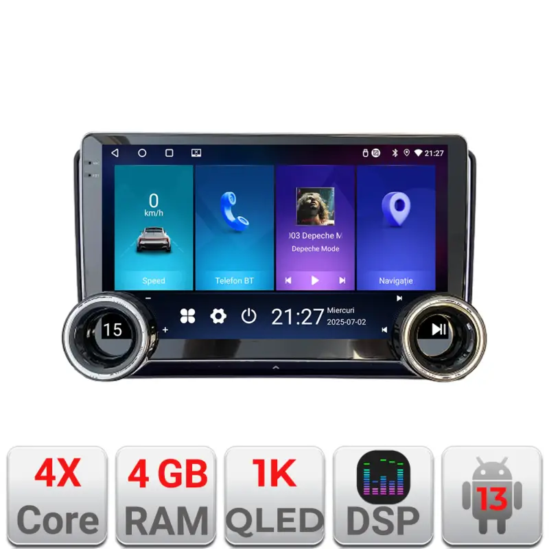 Preferatul clienților Navigație auto Toyota Edotec Android 10.5 inch, 4GB RAM, 64GB, WiFi 5GHz