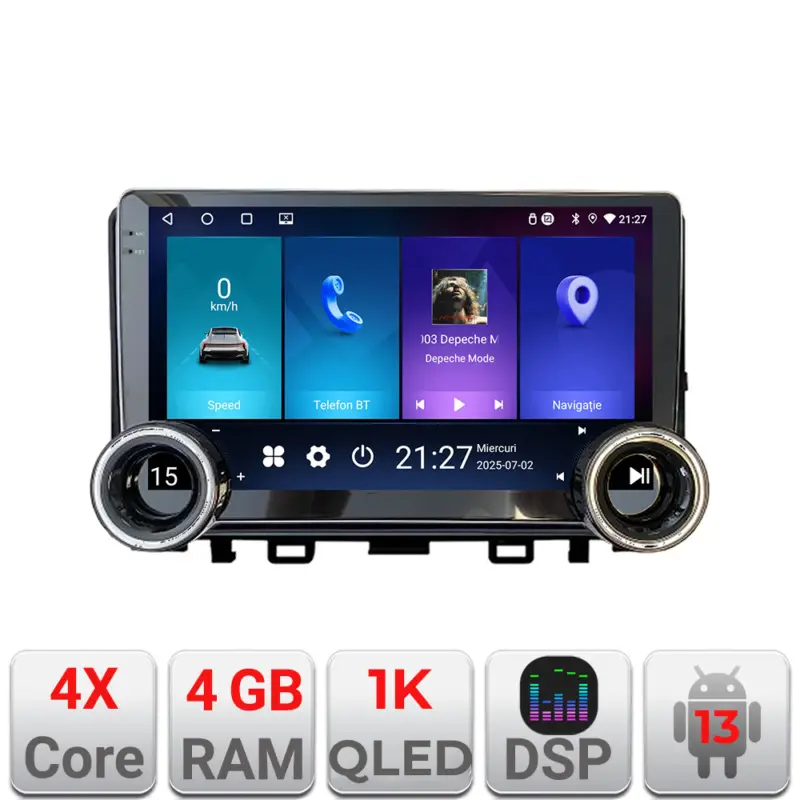 Navigatie Android Kia Stonic 2016-2020, 10.5 inch, 4GB RAM, 64GB Premium