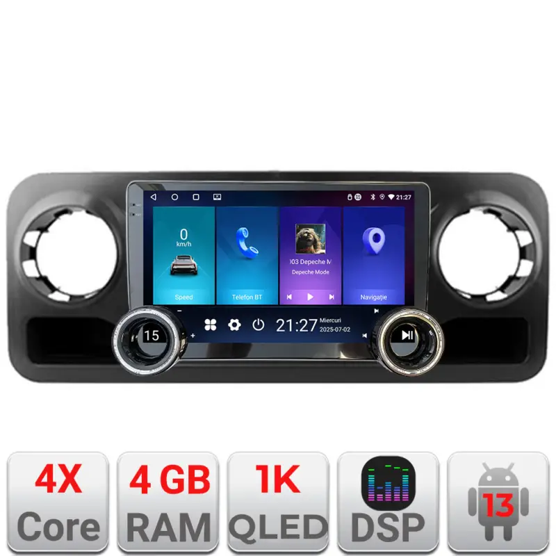 Navigație Android Mercedes Sprinter 2018+ Edotec 10.5 inch 4GB+64GB Livrare gratuită
