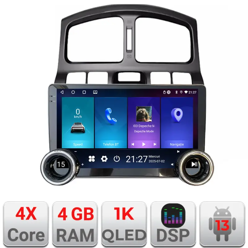 Livrare rapidă Navigație Hyundai Santa Fe 2000-2006 Edotec 10.5 inch 4GB RAM 64GB Android