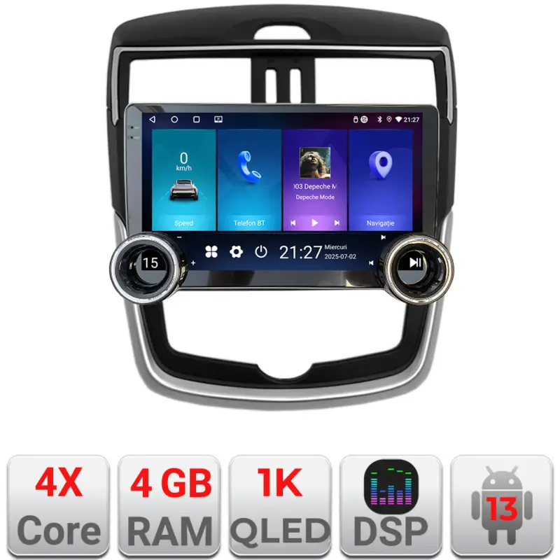 Calitate înaltă Navigatie Nissan Pulsar 2014-2018, 10.5 inch, 4GB RAM, 64GB, Android