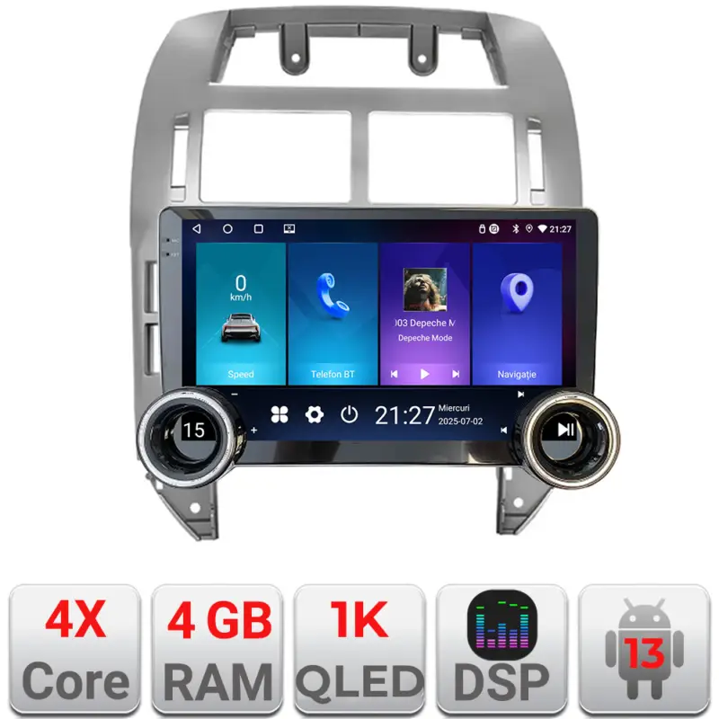 Navigație Android VW Polo 2004-2011 Edotec 10.5 inch 4GB+64GB GPS WiFi Ultima șansă