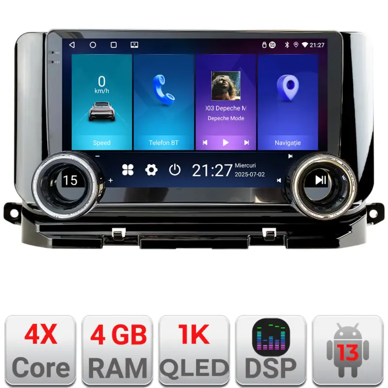 Navigație Android Skoda Octavia 4 2020-2024, 10.5 inch, 4GB+64GB Preț promoțional