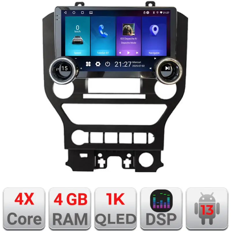 Navigatie Ford Mustang 2015-2020 Edotec 10.5 inch Android 4GB+64GB Discount