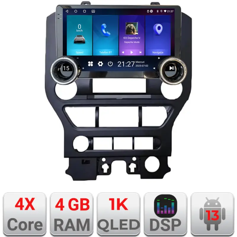 Cumpărături sigure Navigație Android Ford Mustang 2015-2020, 10.5 inch, 4GB RAM, 64GB