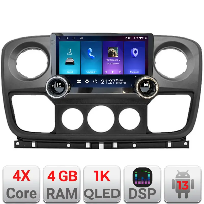 Livrare gratuită Navigație Opel Movano și Renault Master 2010-2021, 10.5 inch Android 4GB+64GB