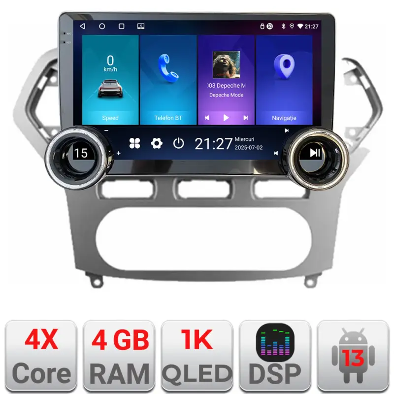 Ofertă de sezon Navigatie Ford Mondeo 2006-2010 Android 13, 4GB RAM, 64GB, 10.5 inch