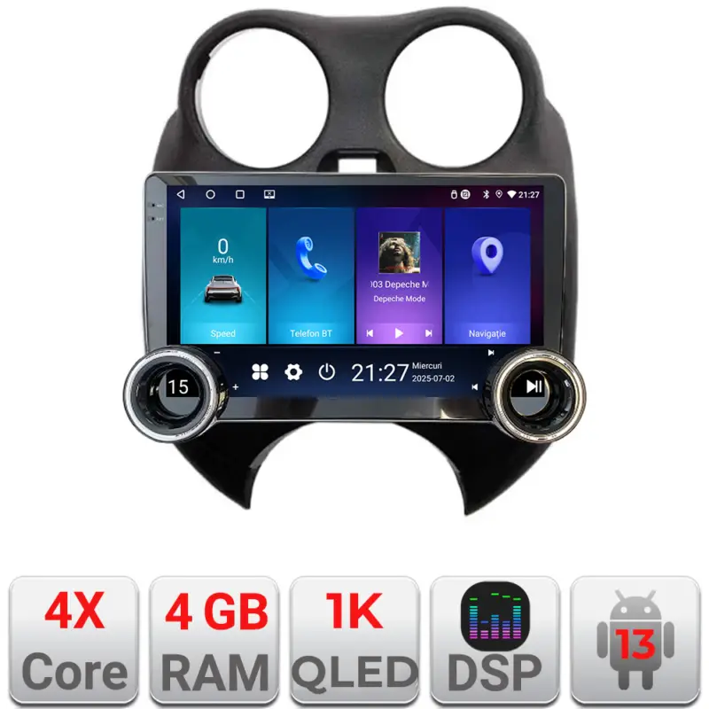 Vezi acum Navigatie Android Nissan Micra 2010-2014 Edotec 10.5 inch 4GB+64GB