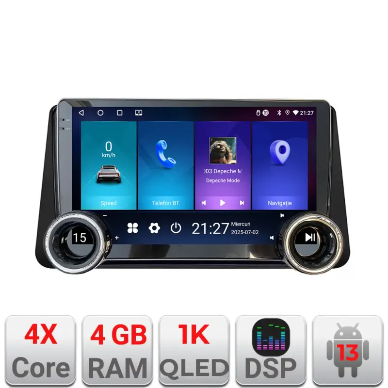 Ultima șansă Navigație Nissan Micra 2014-2024 Edotec 10.5 inch Android 4GB+64GB