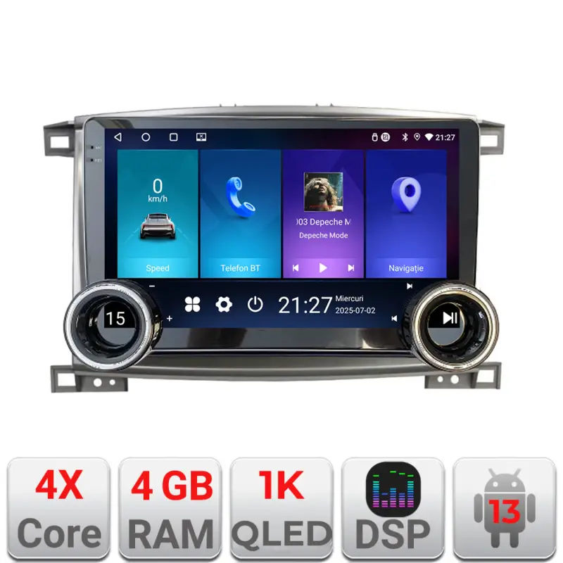 Navigatie Android Toyota Land Cruiser L100 2002-2008, 10.5 inch, 4GB+64GB Ofertă