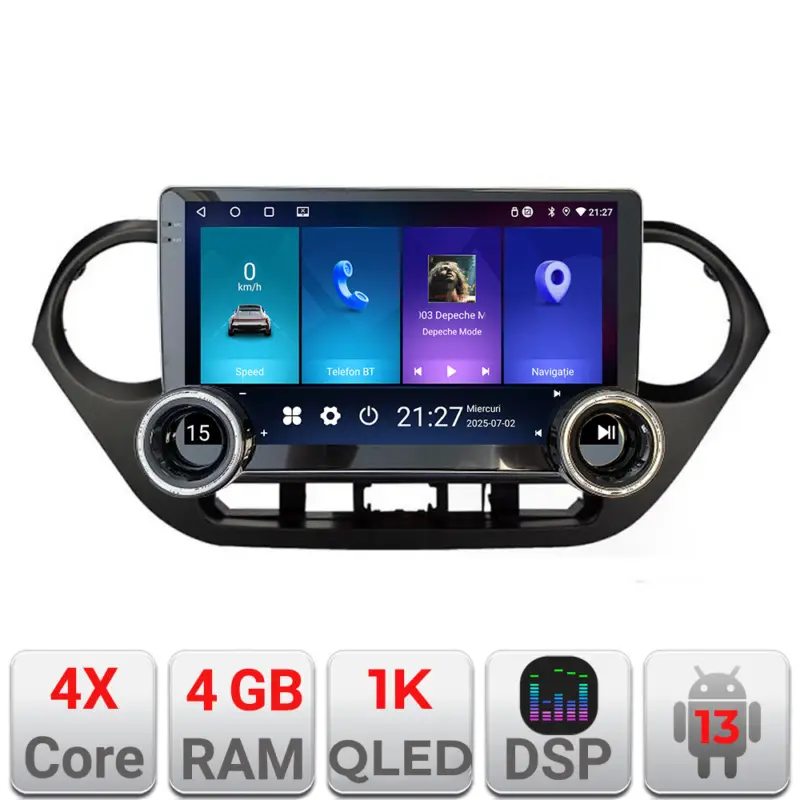 Cumpără online Navigatie Hyundai i10 2013-2019 Edotec 10.5 inch Android 4GB+64GB