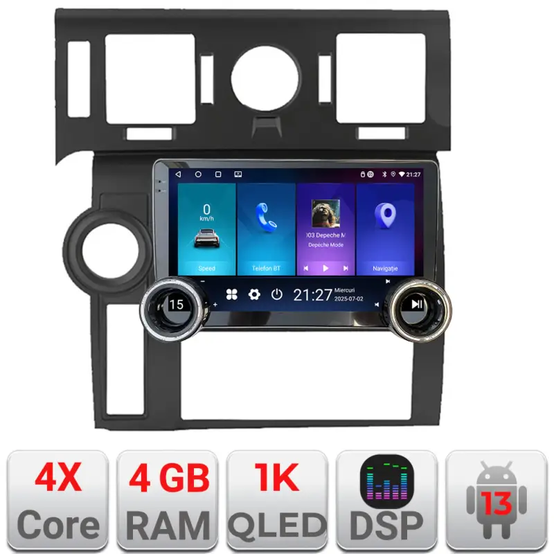 Calitate înaltă Navigație Android Hummer H2 2008-2010, 10.5 inch, 4GB RAM, 64GB