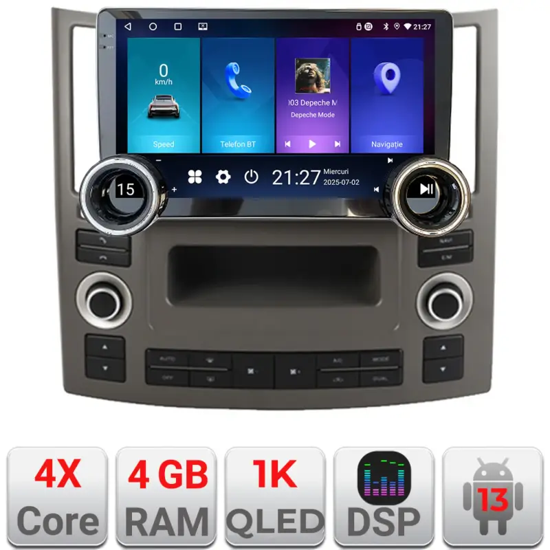 Navigatie Android Infiniti FX45 2007-2009 Edotec 4GB+64GB 10.5 inch Transport gratuit
