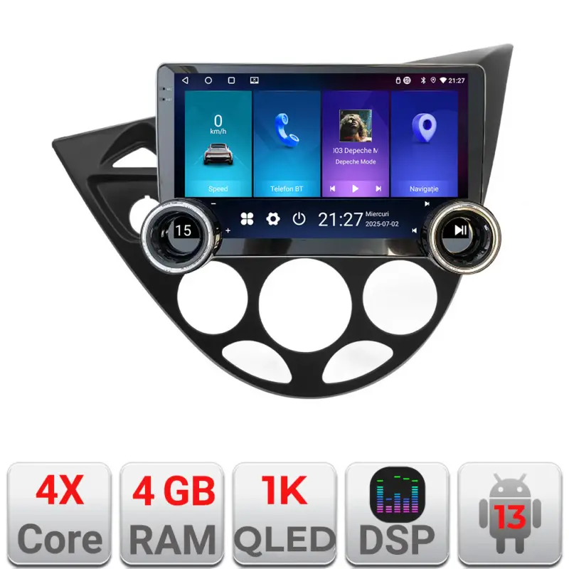 Navigatie Ford Focus 1 1998-2004 Edotec 10.5 inch Android 4GB+64GB Super ofertă