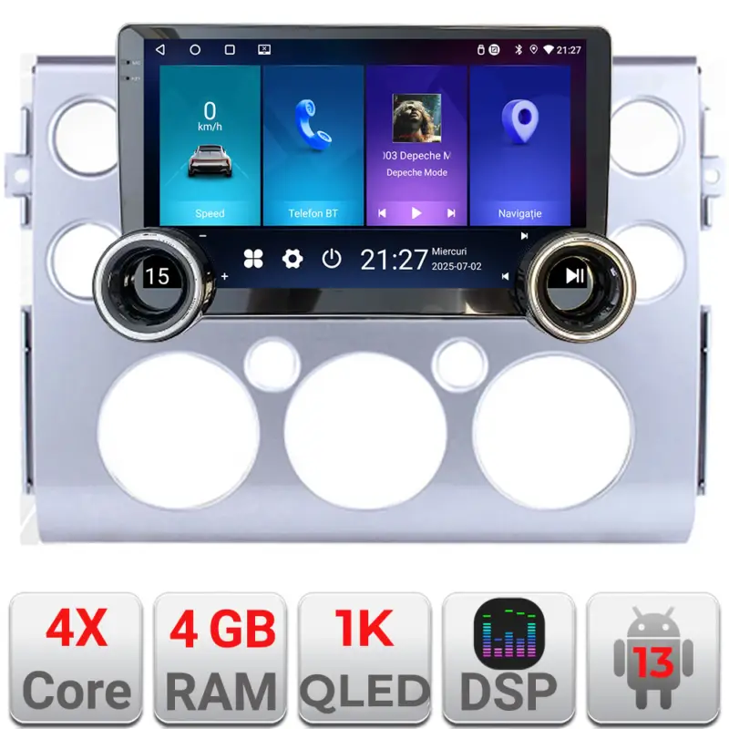 Ofertă de sezon Navigație Android Toyota FJ Cruiser 2006-2020, 10.5 inch, 4GB RAM, 64GB