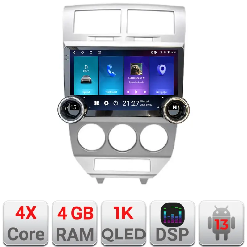 Livrare rapidă Navigație Android Dodge Caliber 2006-2010, 10.5 inch, 4GB RAM, 64GB