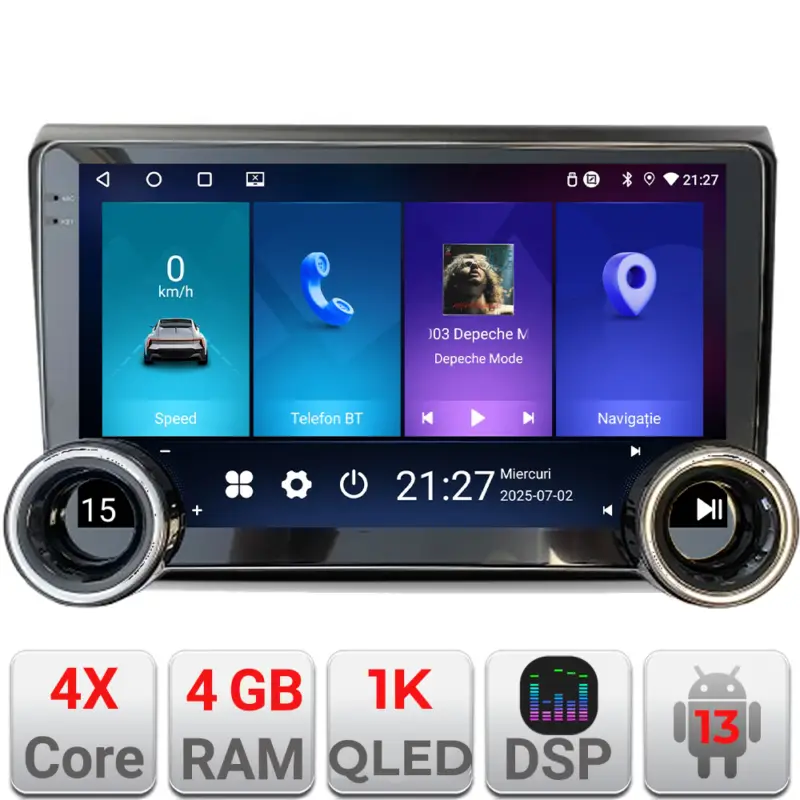 Ofertă de sezon Navigație Android Fiat Bravo 2007-2014, 10.5 inch, 4GB RAM, 64GB