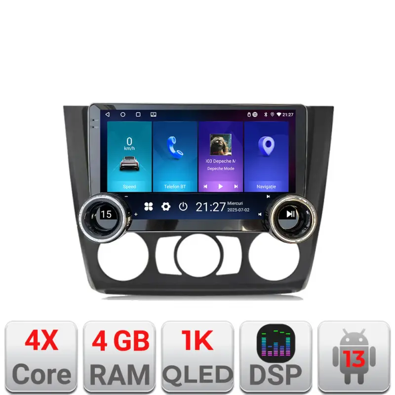 Navigatie BMW Seria 1 E87 2007-2011 10.5 inch Android, 4GB+64GB Cumpără acum
