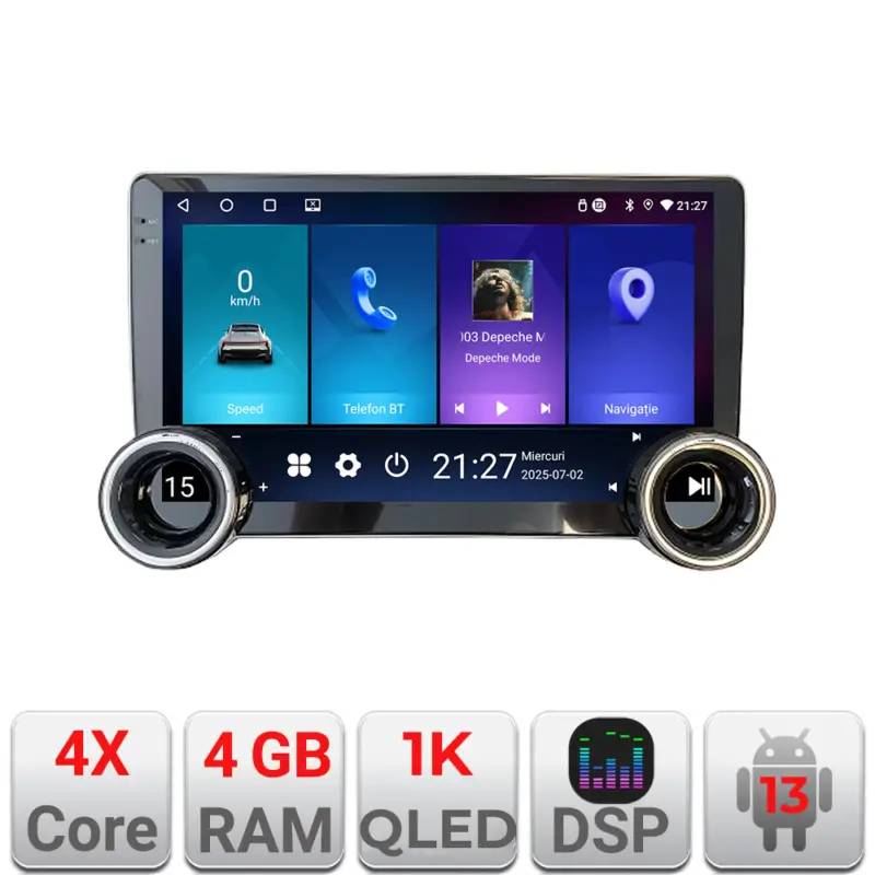 Navigatie Android 10.5 inch Peugeot Bipper, Citroen Nemo, Fiat Qubo 2008-2017 Preț promoțional