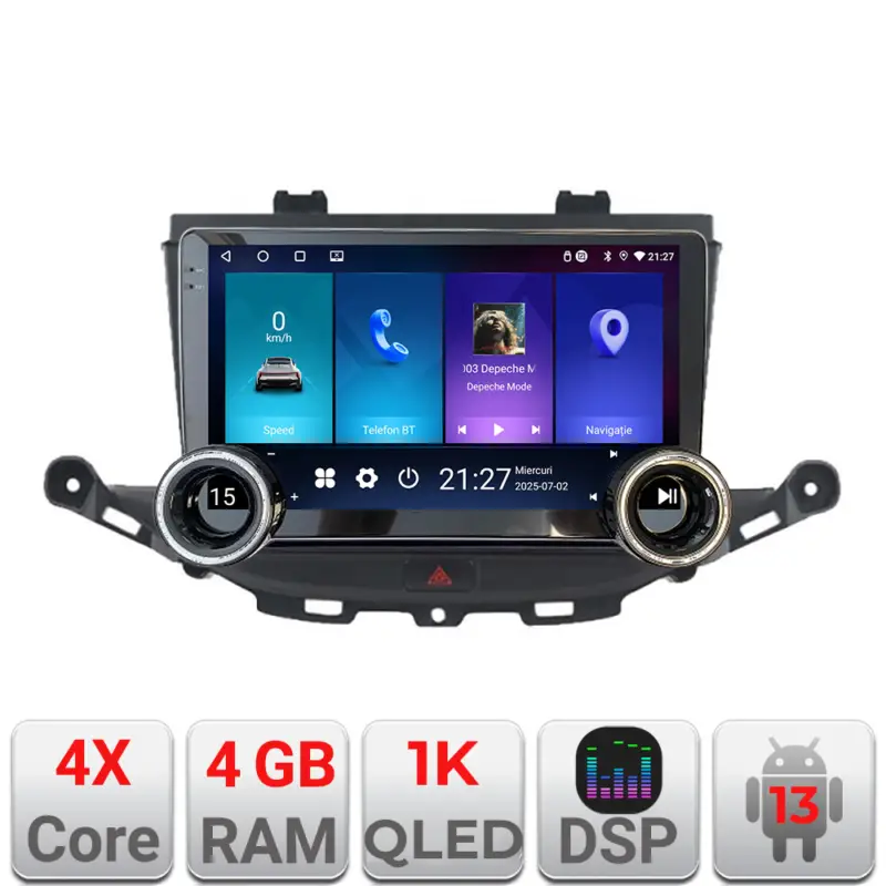Cel mai bun preț Navigație Opel Astra K Edotec 10.5 inch, 4GB RAM, 64GB, Android