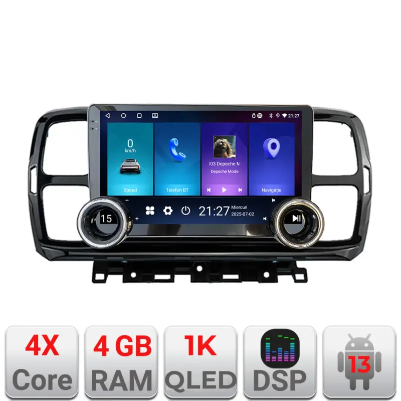 Livrare gratuită Navigație Android Citroen C5 Aircross 10.5 inch 4GB RAM 64GB GPS WiFi
