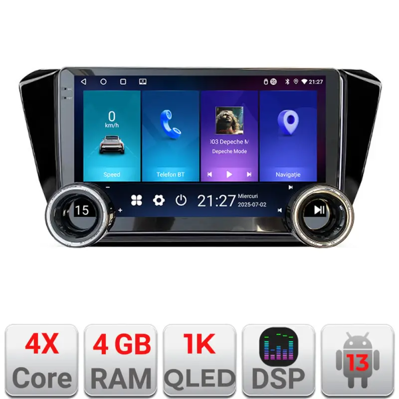 Navigație Android Skoda Superb 3 2015-2017, 10.5 inch, 4GB+64GB, WiFi, GPS Ofertă specială