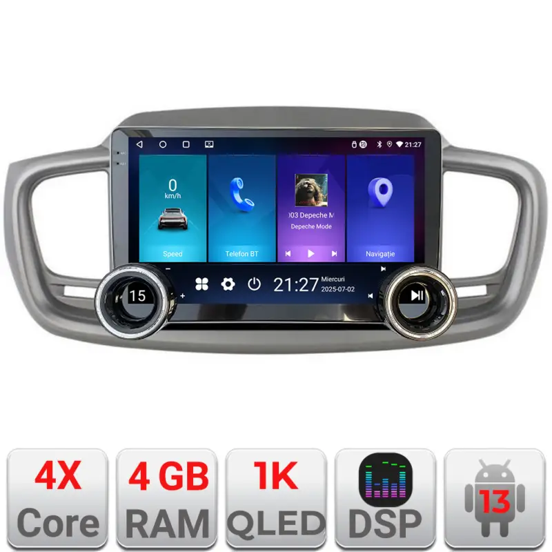 Navigatie Android Kia Sorento 2015-2019, 10.5 inch, 4GB RAM, 64GB Preț redus