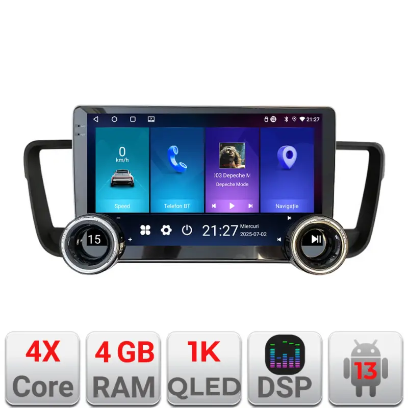 Navigație Android Peugeot 508 2010-2018, 10.5 inch Incell, 4GB RAM, 64GB Comandă acum