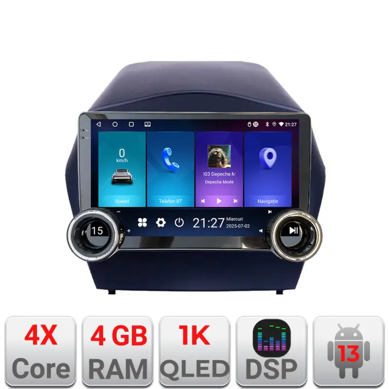 Retur gratuit Navigatie Hyundai IX35 2011+ Edotec 10.5 inch Android 4GB+64GB WiFi GPS