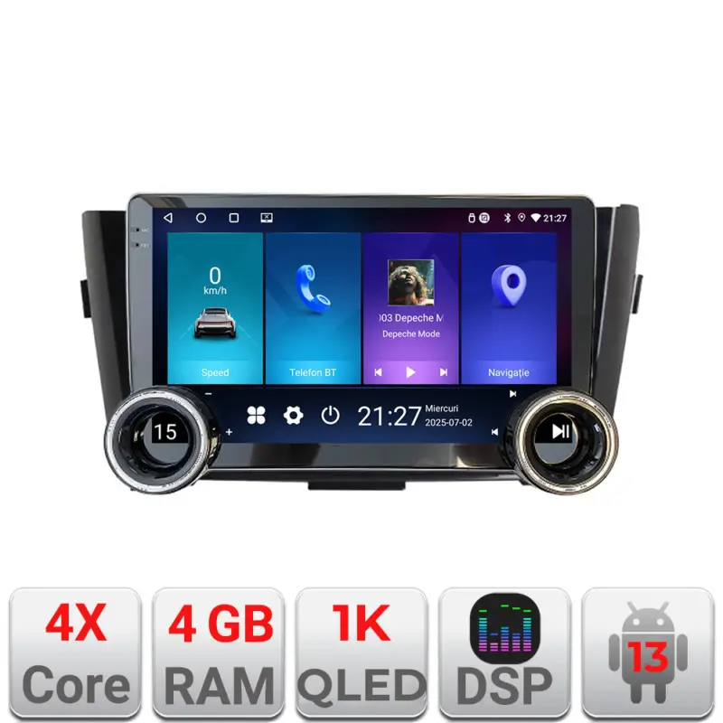 Navigatie Android Nissan Qashqai/X-Trail 2013-2018, 10.5 inch, 4GB+64GB Ultima șansă