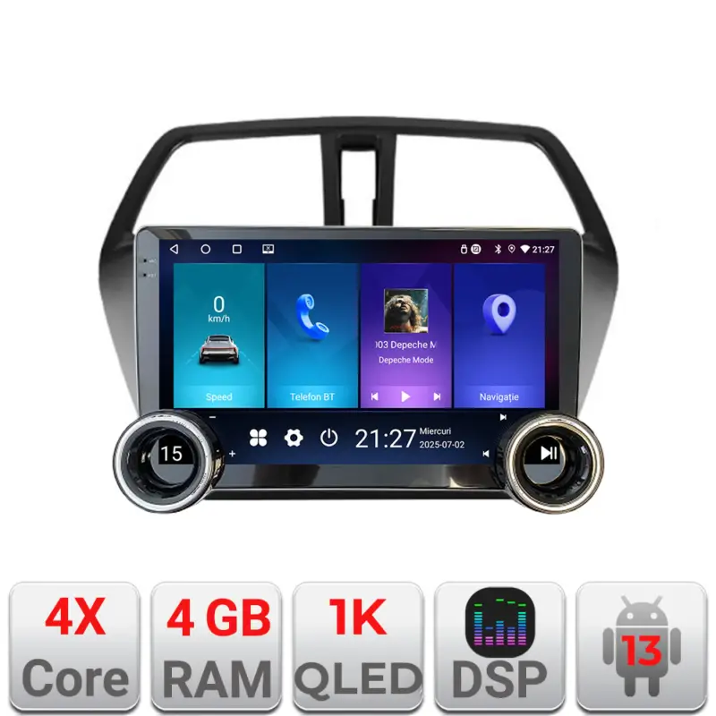 Navigație Suzuki S-Cross Edotec 10.5 inch 4+64 GB Android GPS WiFi Vezi acum