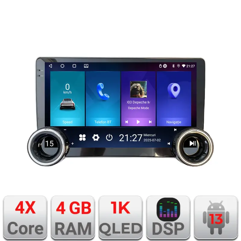 Livrare rapidă Navigație auto universală 2DIN Edotec 10.5 inch 4GB RAM 64GB Android