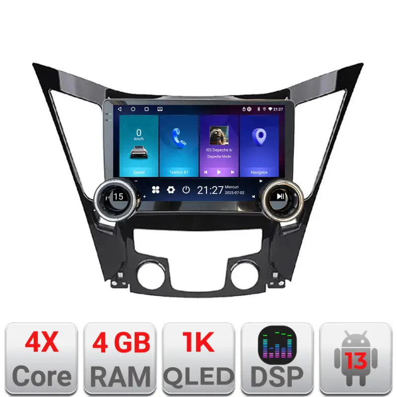 Navigație Android Hyundai Sonata 2011-2015, 10.5 inch, 4GB RAM, 64GB Cumpărături sigure