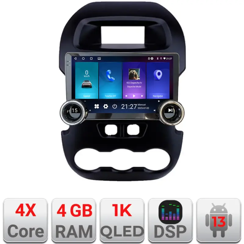 Navigatie dedicata Ford Ranger 2011-2015, 10.5 inch, Android 13, 4GB+64GB Ofertă