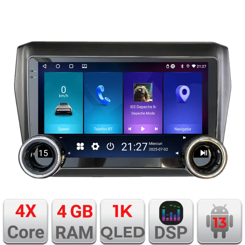 Navigație Suzuki Swift 2017+ Edotec 10.5 inch 4GB RAM 64GB Android Plată sigură