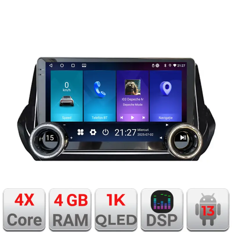 Navigație Android Peugeot 2008 2020+ Edotec 10.5 inch 4GB+64GB Transport gratuit