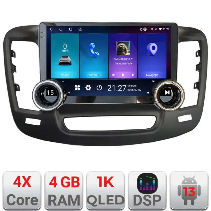 Cumpărături sigure Navigație Android Chrysler 200 2015-2019, 10.5 inch, 4GB RAM, 64GB