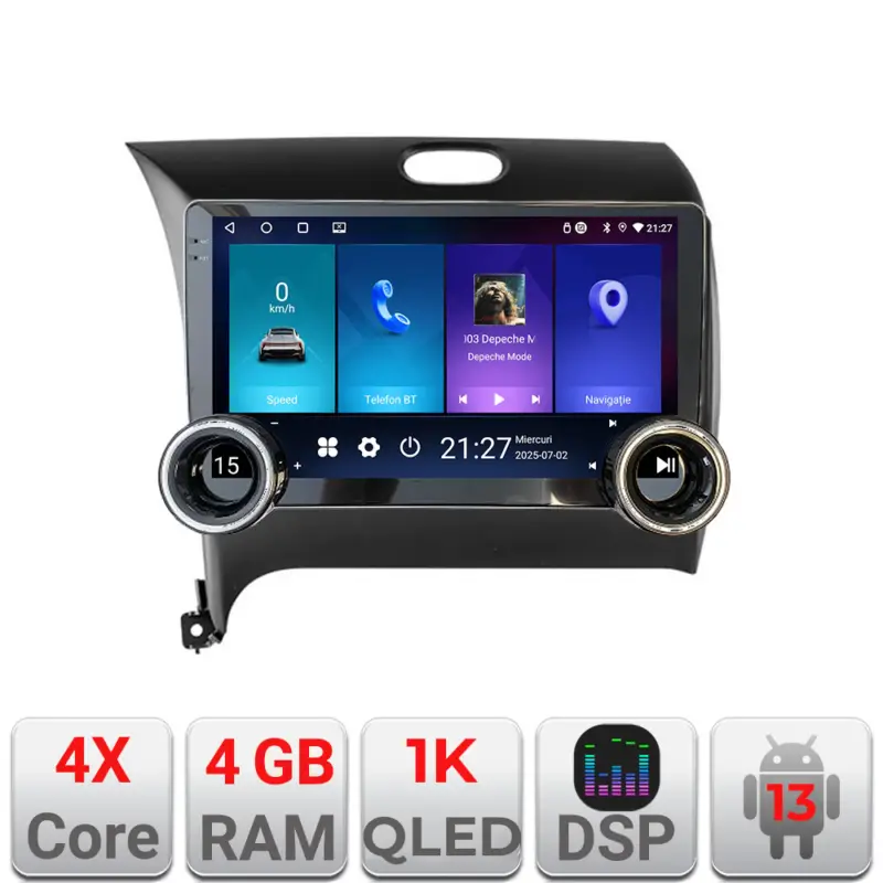 Ofertă de sezon Navigatie Android Kia Cerato 2013-2017 Edotec 4GB+64GB 10.5 inch