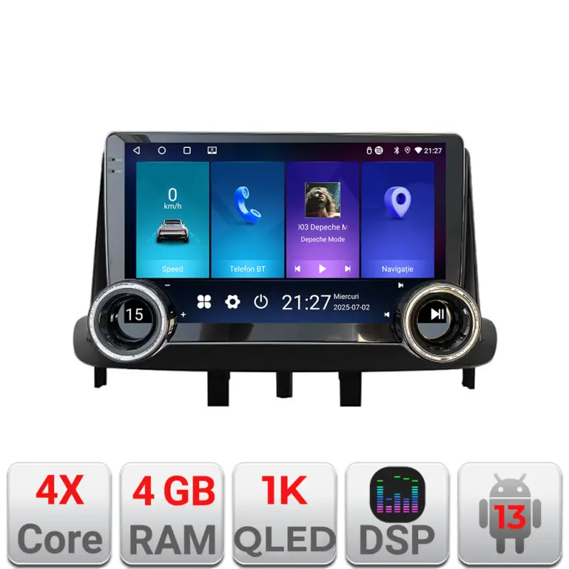Popular Navigație Renault Megane 3 și Fluence Android 13, 4GB RAM, 64GB, 10.5 inch