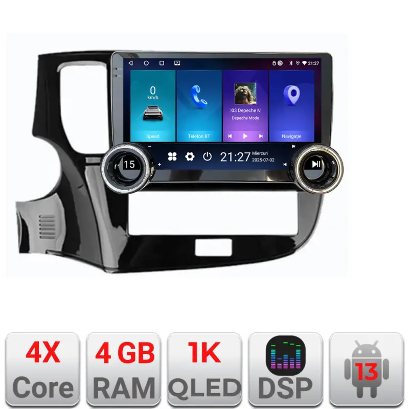 Navigatie Android Mitsubishi Outlander 2013-2019, 10.5 inch, 4GB RAM, 64GB Livrare expres