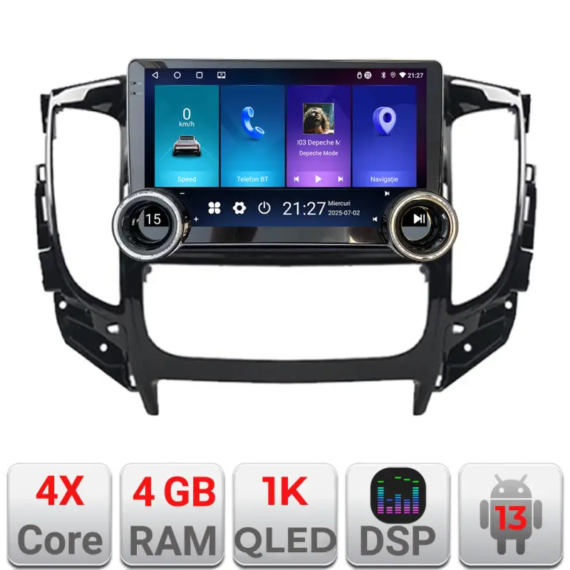 Navigatie Android Mitsubishi L200 2014-2020, 10.5 inch, 4GB+64GB Popular